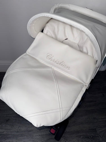 Diamond Double Stitch leatherette Car Seat Set *various colours*