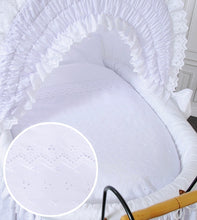 Load image into Gallery viewer, White Charlotte Vintage Bassinet
