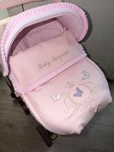 Load image into Gallery viewer, Pique 3d Butterfly car seat set *various colours*