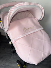 Load image into Gallery viewer, Diamond Single Stitch Frill leatherette Car Seat Set *various colours*