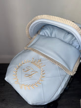 Load image into Gallery viewer, Diamond single stitch laurel wreath leatherette Car Seat Set *various colours*