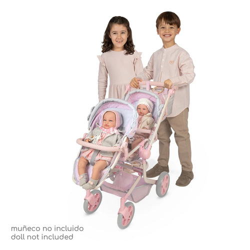 90875 Twin Pram Doll Sophie Collection