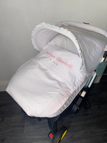 Swiss Dot & Pique Car seat *various colours*