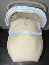 Load image into Gallery viewer, Pique Teddy Bear car seat set *various colours*