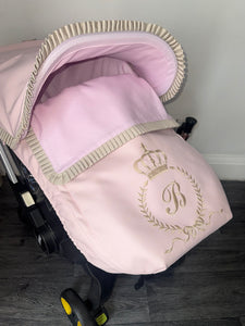 Custom Crown Laurel ruffle Leatherette Set *various colours*