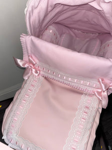 Artenas Extra Lace & Ribbon Car Seat Set *various colours*