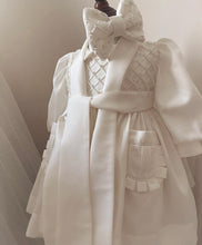 Load image into Gallery viewer, Satin diamond stitch Robe &amp; dress set
