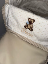 Load image into Gallery viewer, Custom Extra Ruffle Teddy Bear Plumeti leatherette Car Seat Set *Various Colours*