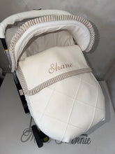 Load image into Gallery viewer, Diamond Single Stitch Frill leatherette Car Seat Set *various colours*