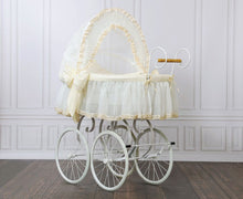Load image into Gallery viewer, Cream Elisa Vintage White Bassinet