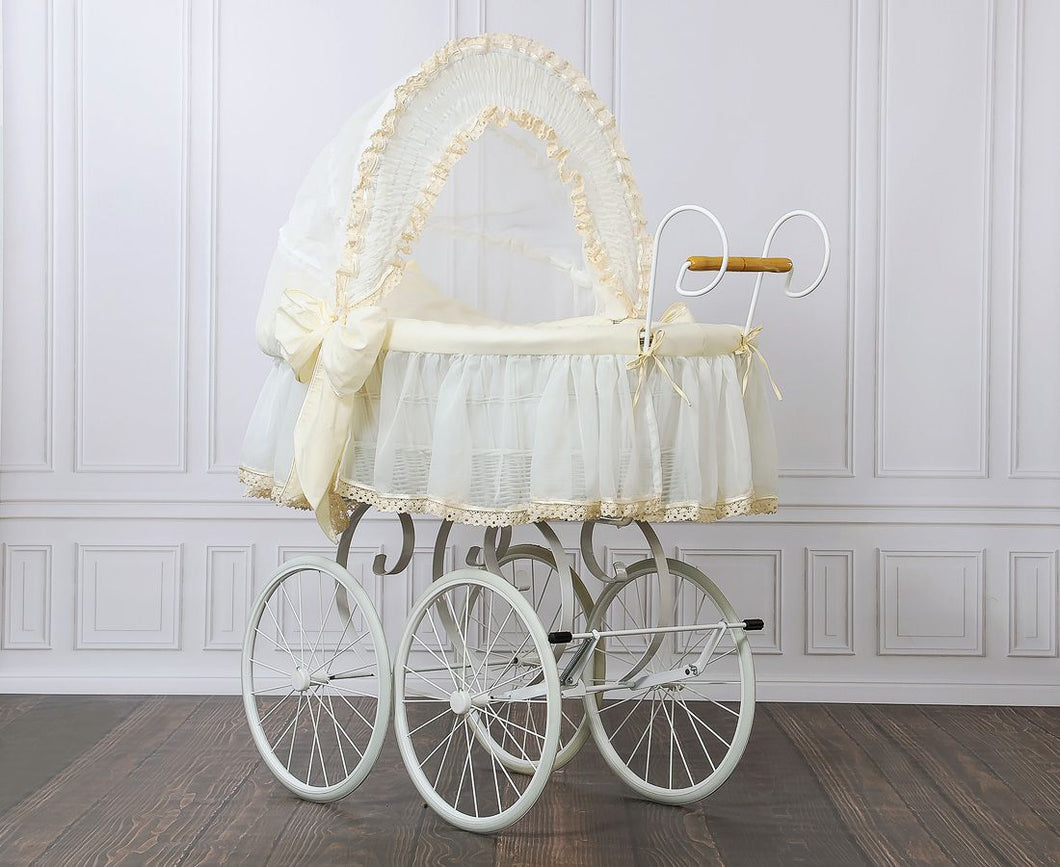 Cream Elisa Vintage White Bassinet