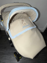 Load image into Gallery viewer, Pique Teddy Bear car seat set *various colours*