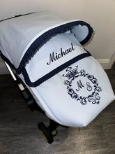 Load image into Gallery viewer, Custom Crown Crest ruffle Leatherette Set *various colours*