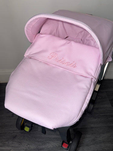 Plain pique car seat set without ruffles *various colours*