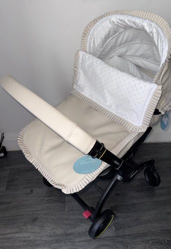 Leatherette Pique & Plumeti Car Seat Set *Various Colours*