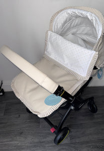 Leatherette Pique & Plumeti Car Seat Set *Various Colours*