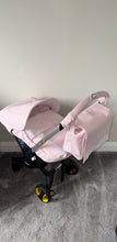 Load image into Gallery viewer, Pink leatherette plain Carla car seat set