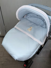 Load image into Gallery viewer, Double Diamond Pique Teddy Bear car seat set *various colours*