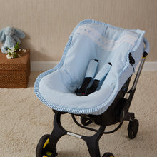Load image into Gallery viewer, Leatherette Blue Artenas frill Car Seat Set