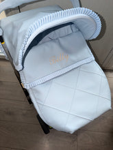Load image into Gallery viewer, Diamond Single Stitch Frill leatherette Car Seat Set *various colours*