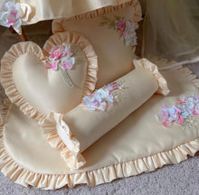 Load image into Gallery viewer, Yellow and pink luxury full bassinet set