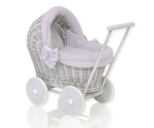 Firm Grey, Grey Wicker dolls pram