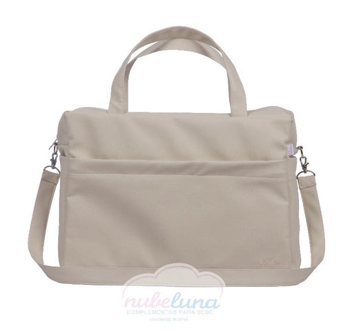Camel Leatherette Maternity bag