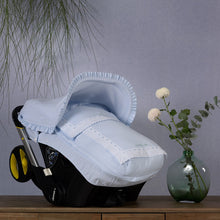 Load image into Gallery viewer, Blue Carla Doona Material Car Seat Bundle