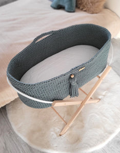 Laurel Crochet Moses Basket with stand