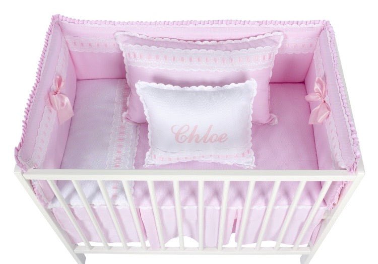 Pink Artenas Cot Bed 140cm x 70cm