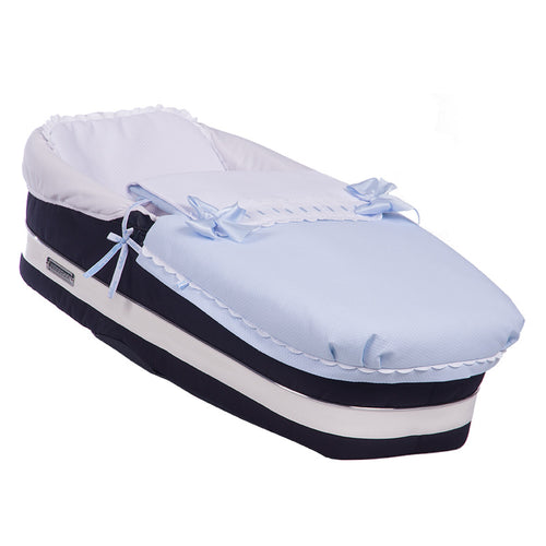 Blue Artenas Carrycot Apron/Nest