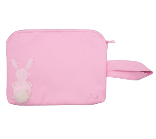 Pink Faunia leatherette vanity case