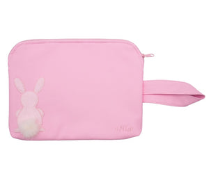 Pink Faunia leatherette vanity case