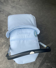 Load image into Gallery viewer, Blue Pique Car Seat set