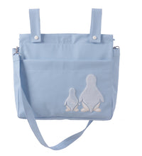 Load image into Gallery viewer, Blue Faunia leatherette strap bag