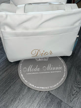 Load image into Gallery viewer, Ivory Leatherette Maternity bag