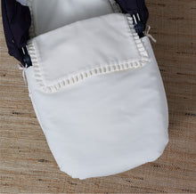 Load image into Gallery viewer, White Pique Carrycot Apron/Nest
