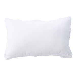 White Bianca Spanish Pillow 35x55cm