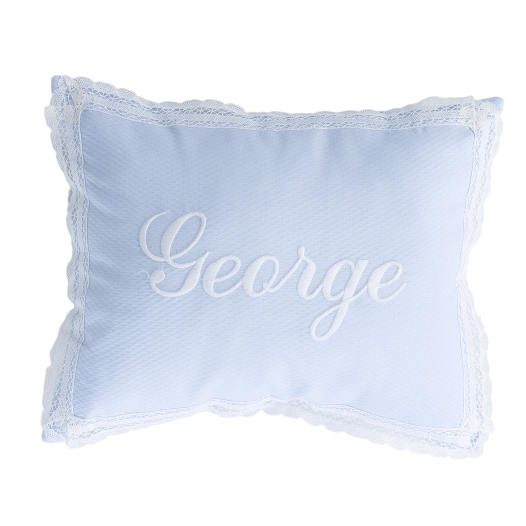 Blue Bianca Spanish Pillow 30x40cm