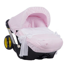 Load image into Gallery viewer, Pink Leather Bianca Car Seat Set