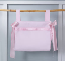 Load image into Gallery viewer, Pink Pique Bow Pram Bag