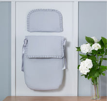 Load image into Gallery viewer, Grey Pique Carrycot Apron/Nest