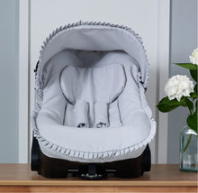 Load image into Gallery viewer, Grey Pique Car Seat set