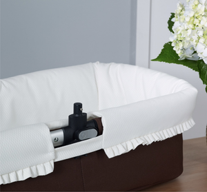 Cream Pique Carrycot liner