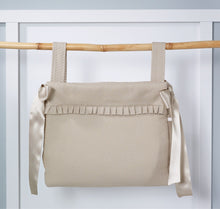 Load image into Gallery viewer, Camel Pique Bow Pram Bag