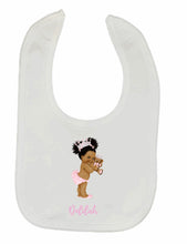 Load image into Gallery viewer, Girl in nappy Personalised Bib