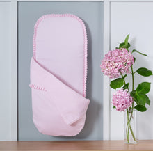 Load image into Gallery viewer, Pink Pique Carrycot inner footmuff