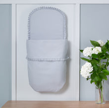 Load image into Gallery viewer, Grey Pique Carrycot inner footmuff