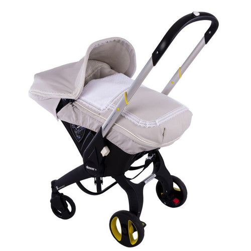 Camel Leather Bianca Car Seat Set