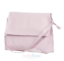 Load image into Gallery viewer, Pompas Pink leatherette Lid Pram Bag